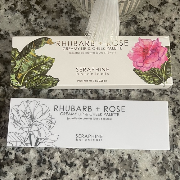 Seraphine Botanicals Rhubarb + Rose - Creamy Lip & Cheek Palette. - Picture 6 of 11